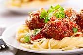 pasta with meatballs